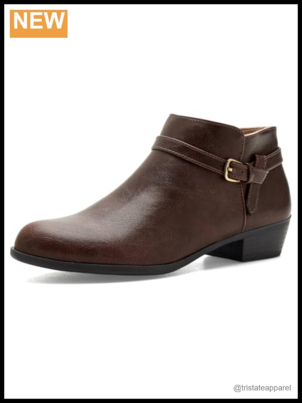 LifeStride Ada Zip Short Boots Women PU Faux Leather Ankle Bootie Size 7